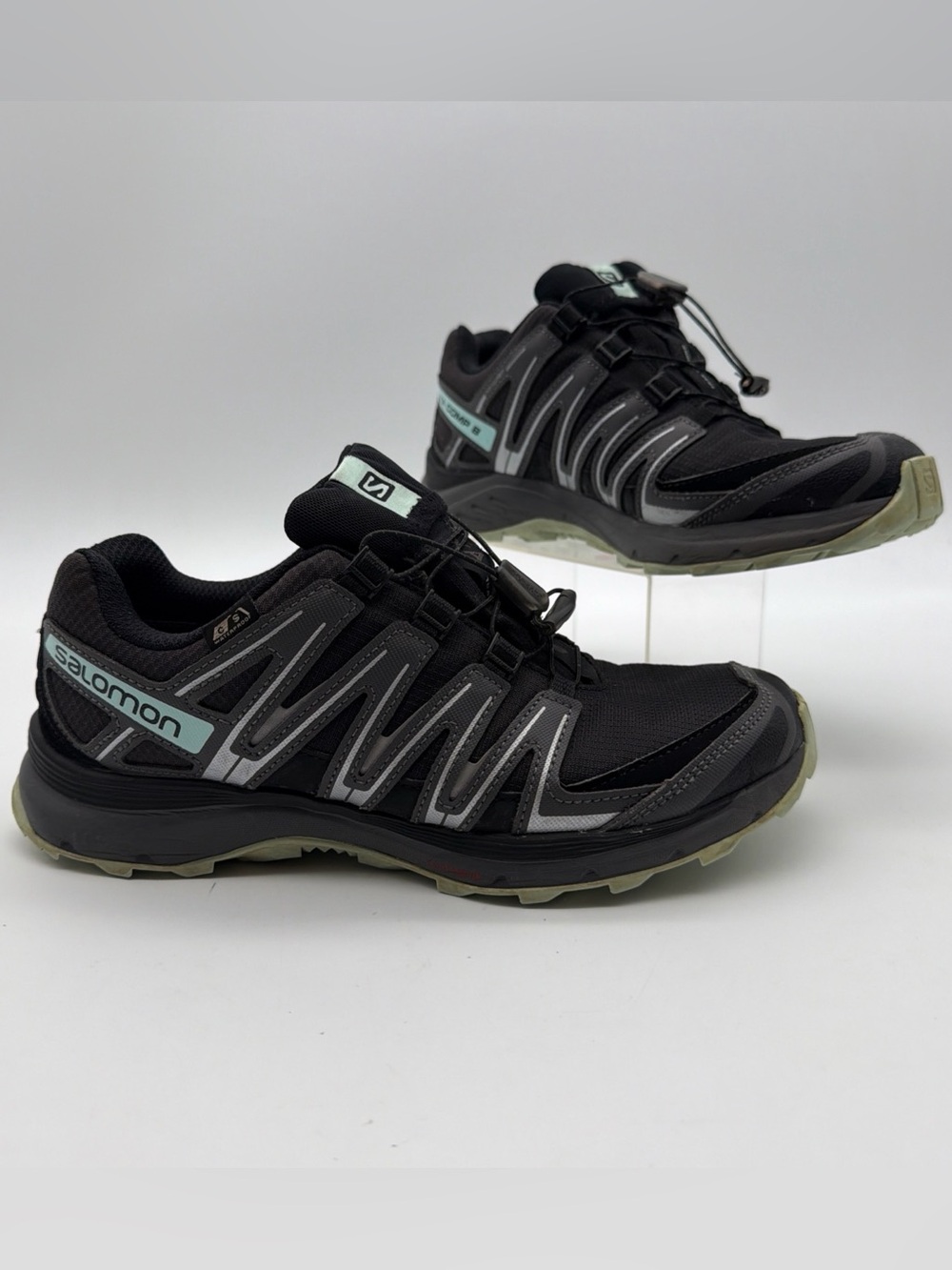Salomon XA Comp 8 Shoes Women’s 7 Waterproof Trail Running Hiking Black Magnet